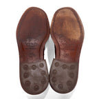 L.Lambetazzi Italian made U-tip derby shoes, dress shoes, 27cm, brown leather, wingtip