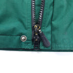 Eddie Bauer 90s 65/35 Cross Mountain Parka L Green Polyester Cotton Fleece Liner Drawstring Double Zip