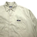 POLO JEANS CO. RALPH LAUREN 90年代 シグネチャー ツイル ワークシャツ L ベージュ 胸ポケット