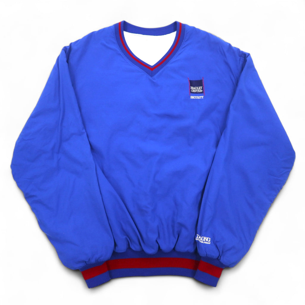 Made in USA 90s DeLONG Ribline Piste Pullover Nylon Jacket XL Blue BRADLEY CENTER