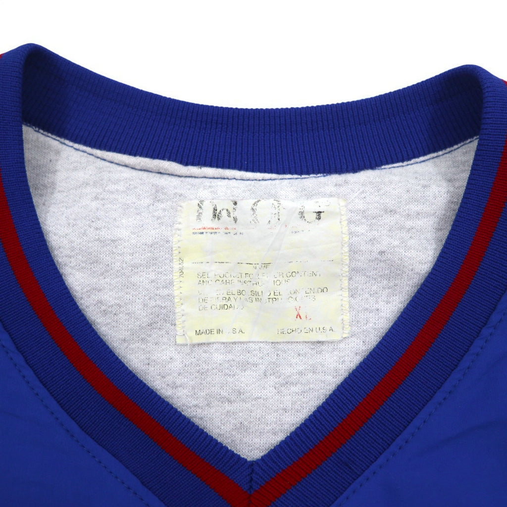 Made in USA 90s DeLONG Ribline Piste Pullover Nylon Jacket XL Blue BRADLEY CENTER