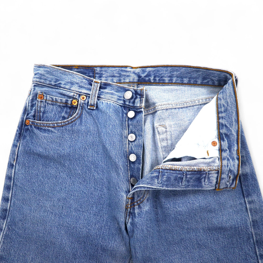 Levi's 90's Made in Spain Euro Levi's 501 Denim Pants M Indigo Blue Button Fly 5010114