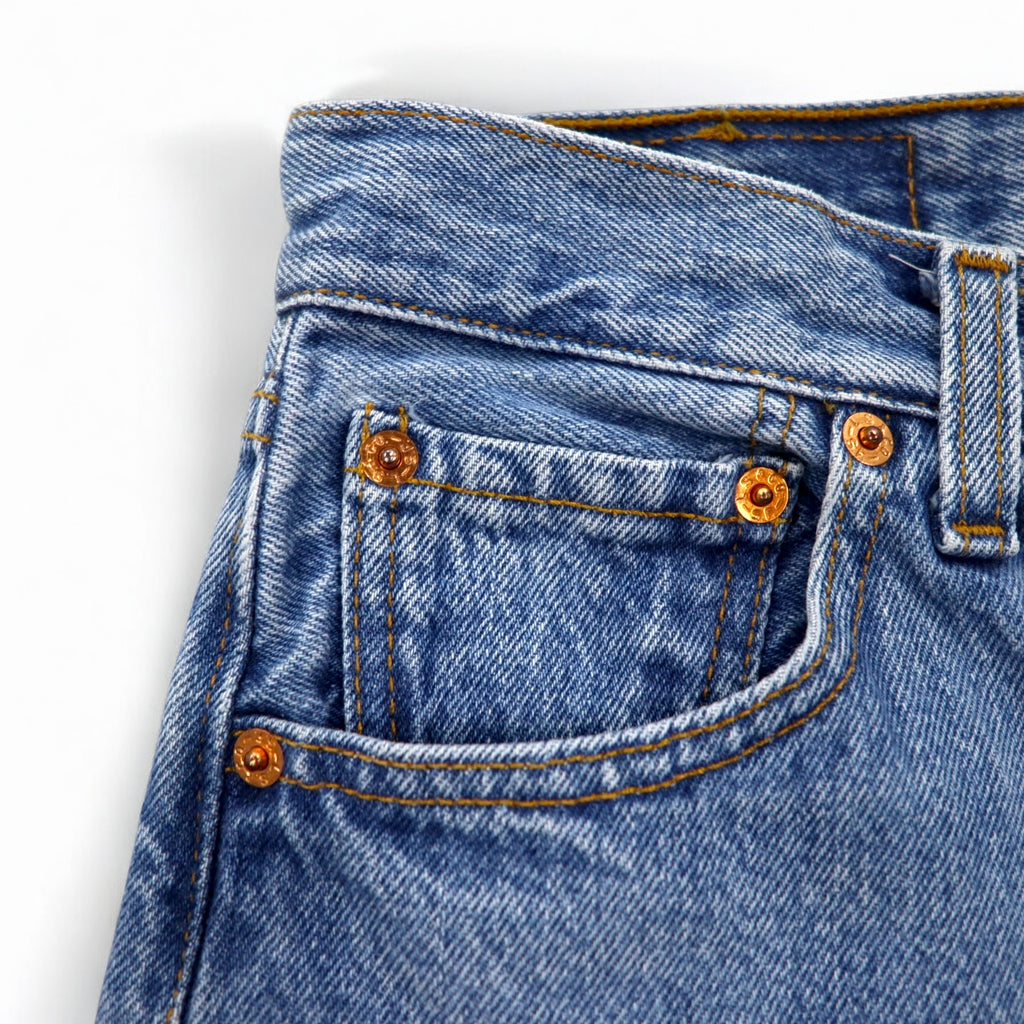 Levi's 90's Made in Spain Euro Levi's 501 Denim Pants M Indigo Blue Button Fly 5010114