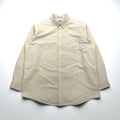 LLBean Traditional Fit Oxford Button-Down Shirt, XL, Yellow Stripes, Wrinkle Resistant, Size 237816