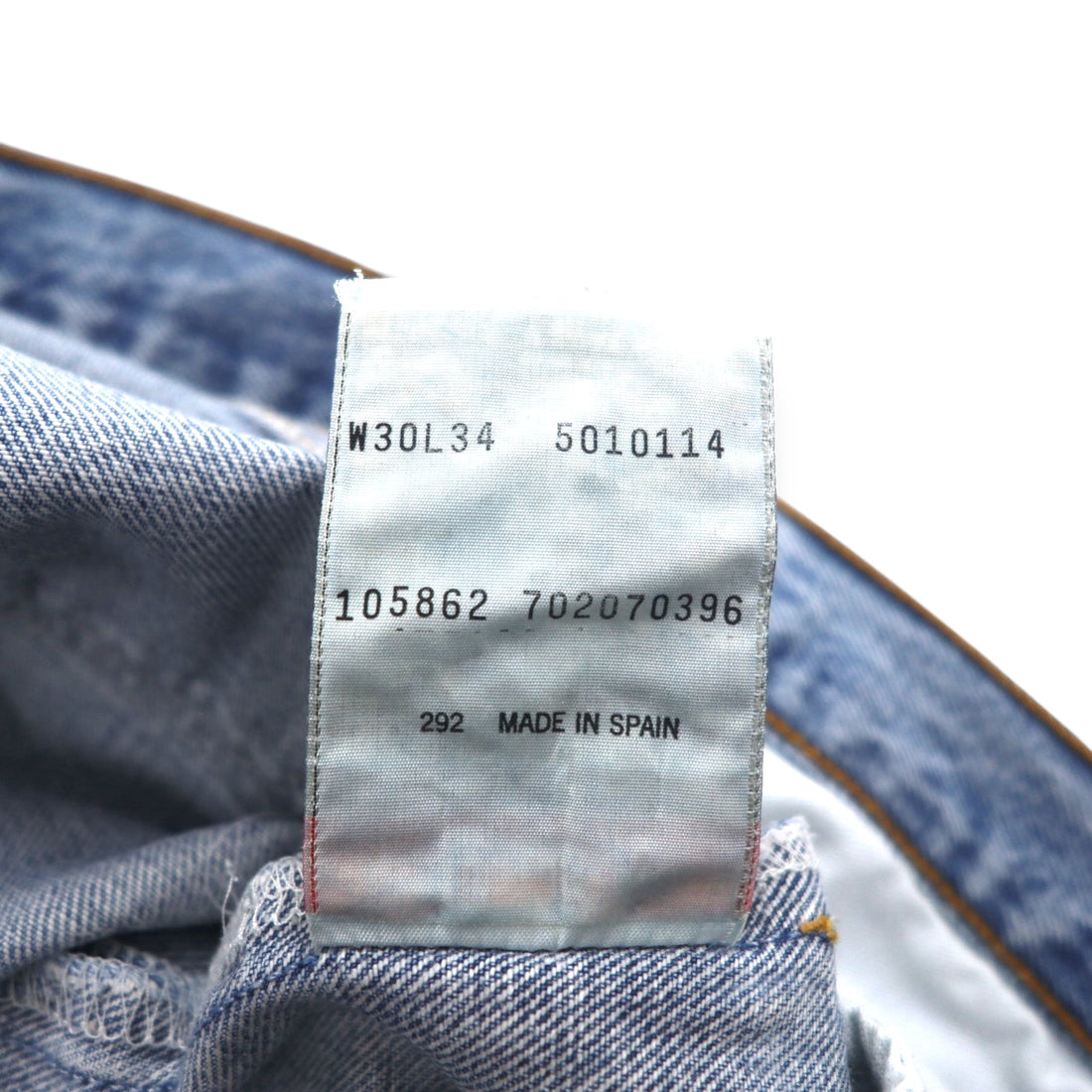 Levi's 90's Made in Spain Euro Levi's 501 Denim Pants M Indigo Blue Button Fly 5010114