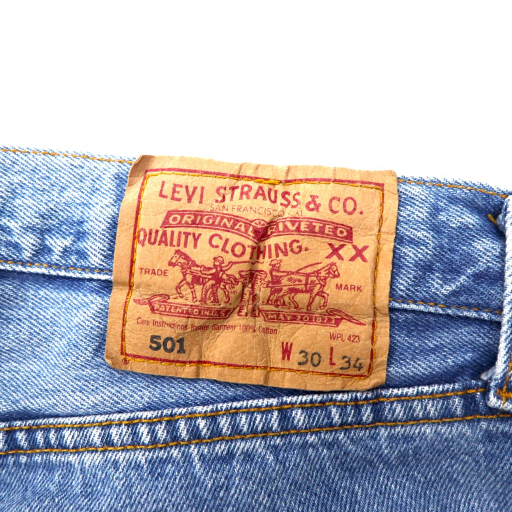 Levi's 90's Made in Spain Euro Levi's 501 Denim Pants M Indigo Blue Button Fly 5010114