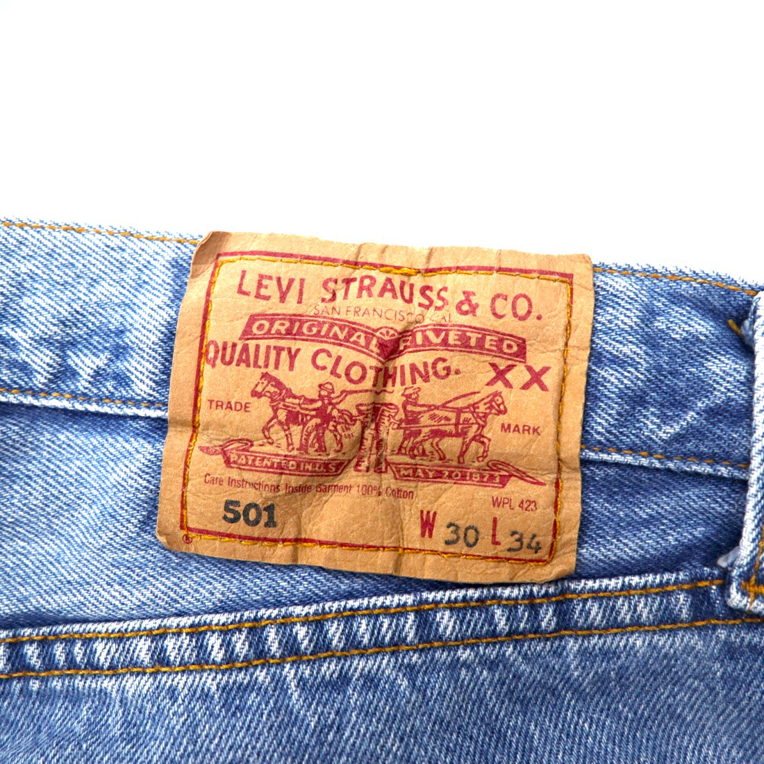 Levi's 90's Made in Spain Euro Levi's 501 Denim Pants M Indigo Blue Button Fly 5010114