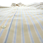 LLBean Traditional Fit Oxford Button-Down Shirt, XL, Yellow Stripes, Wrinkle Resistant, Size 237816