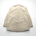 LLBean Traditional Fit Oxford Button-Down Shirt, XL, Yellow Stripes, Wrinkle Resistant, Size 237816