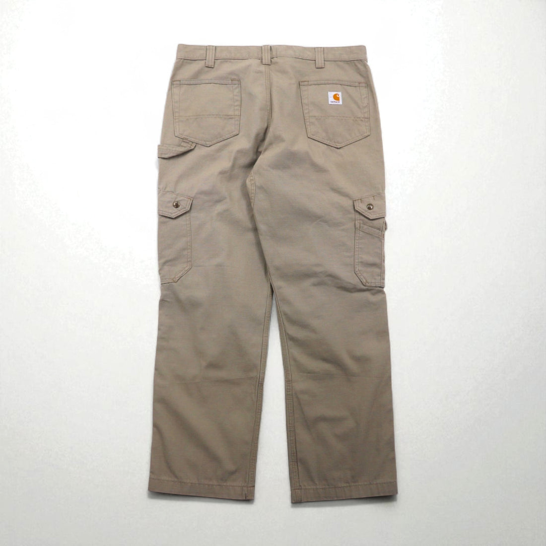 Carhartt Relaxed Fit Ripstop Double-Front Work Cargo Pants, Size L, Beige. Cotton Ripstop Relaxed Fit Double-Front Cargo Work Pant, B342 DES.