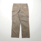 Carhartt Relaxed Fit Ripstop Double-Front Work Cargo Pants, Size L, Beige. Cotton Ripstop Relaxed Fit Double-Front Cargo Work Pant, B342 DES.