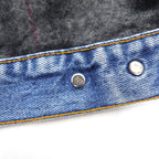 Levi's USA製 90年代 デニムジャケット Gジャン L ブルー 裏地ブランケット ボタン裏527 70506-0316