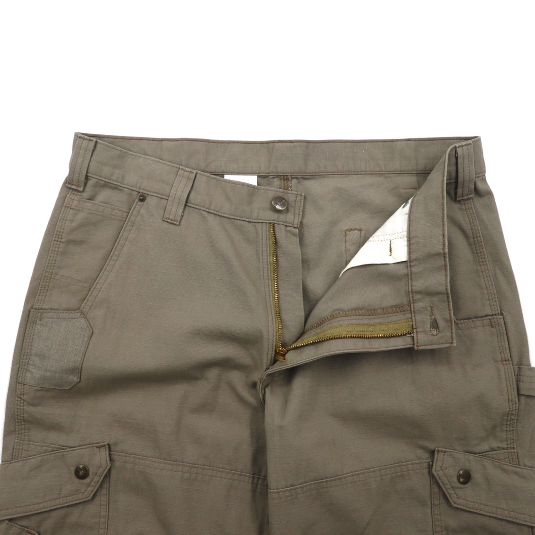 Carhartt Relaxed Fit Ripstop Double-Front Work Cargo Pants, Size L, Beige. Cotton Ripstop Relaxed Fit Double-Front Cargo Work Pant, B342 DES.