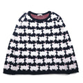 LABRAT × BEAMS Cotton Knit Sweater L Navy All-over Animal Sheep SHEEP KNIT SP
