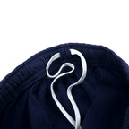 NIKE Sweat Shorts Half Pants L Navy Cotton Big Swoosh Sportswear Club Men's Graphic Shorts BV2721-410