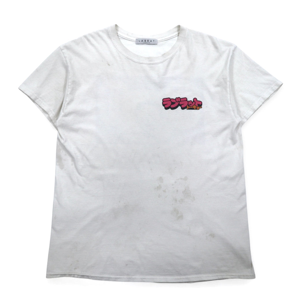 LABRAT T-shirt L White Cotton Cojicoji Sakura Momoko