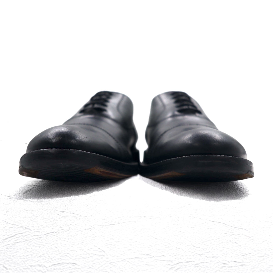 JOHNSTON &amp; MURPHY Made in Italy Signaure Series Straight Tip Dress Shoes 27cm Black Leather 137 15 4643