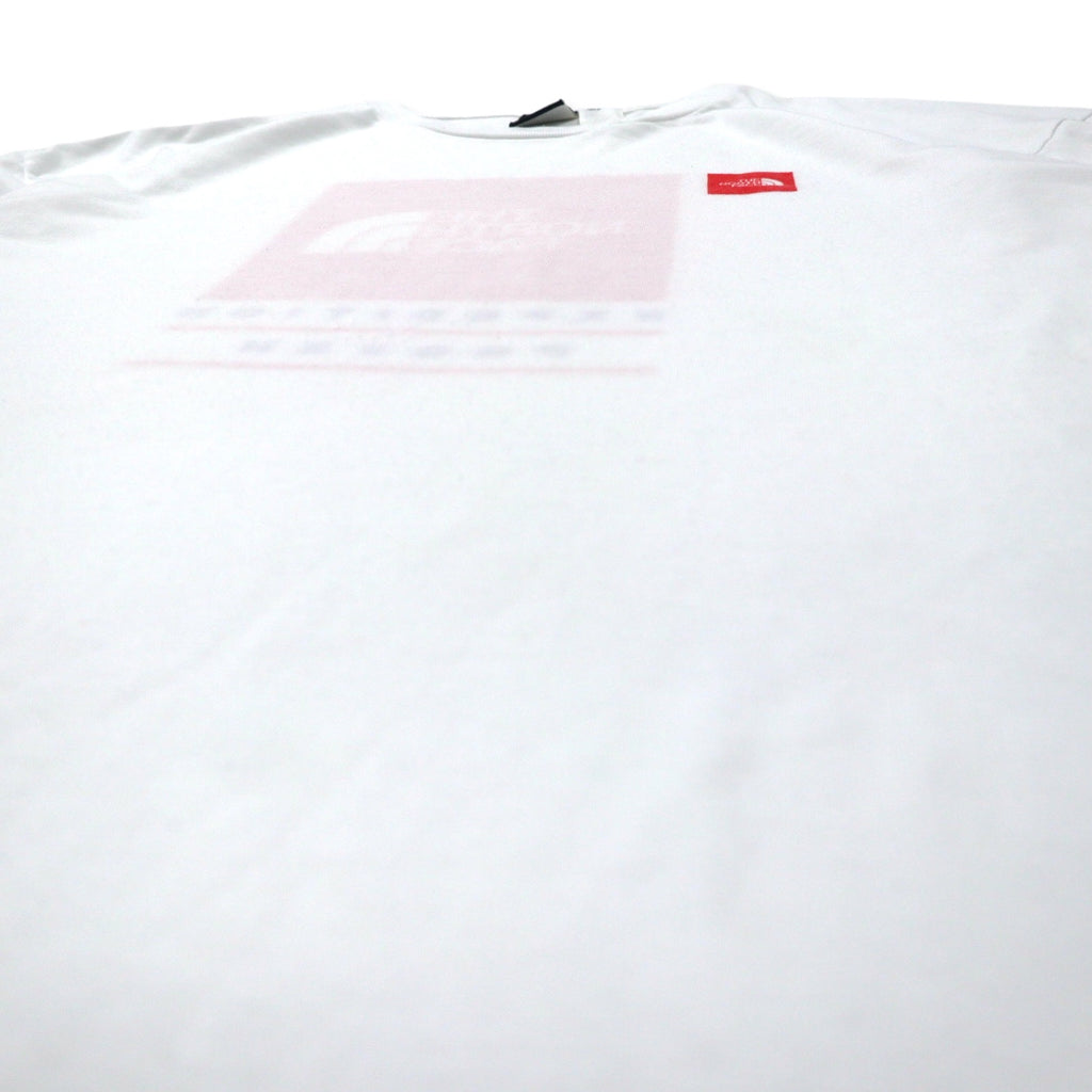 THE NORTH FACE USA Box Logo Print T-Shirt XL White Polyester Big Size