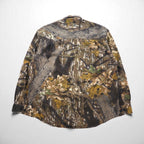 Columbia Realtree Camo Button-Down Work Shirt, Size M, Khaki, Cotton, HM7009