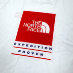 THE NORTH FACE USA Box Logo Print T-Shirt XL White Polyester Big Size