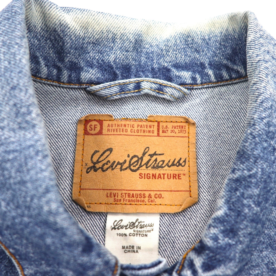 Levi's SIGNATURE デニム トラッカージャケット 3rdタイプ Gジャン L インディゴ ブルー