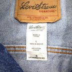 Levi's SIGNATURE デニム トラッカージャケット 3rdタイプ Gジャン L インディゴ ブルー