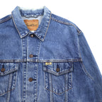 Levi's SIGNATURE デニム トラッカージャケット 3rdタイプ Gジャン L インディゴ ブルー