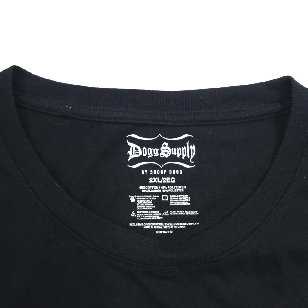 Dogg Supply by SNOOP DOGG Snoop Dogg Hip Hop T-Shirt 2XL Black Cotton