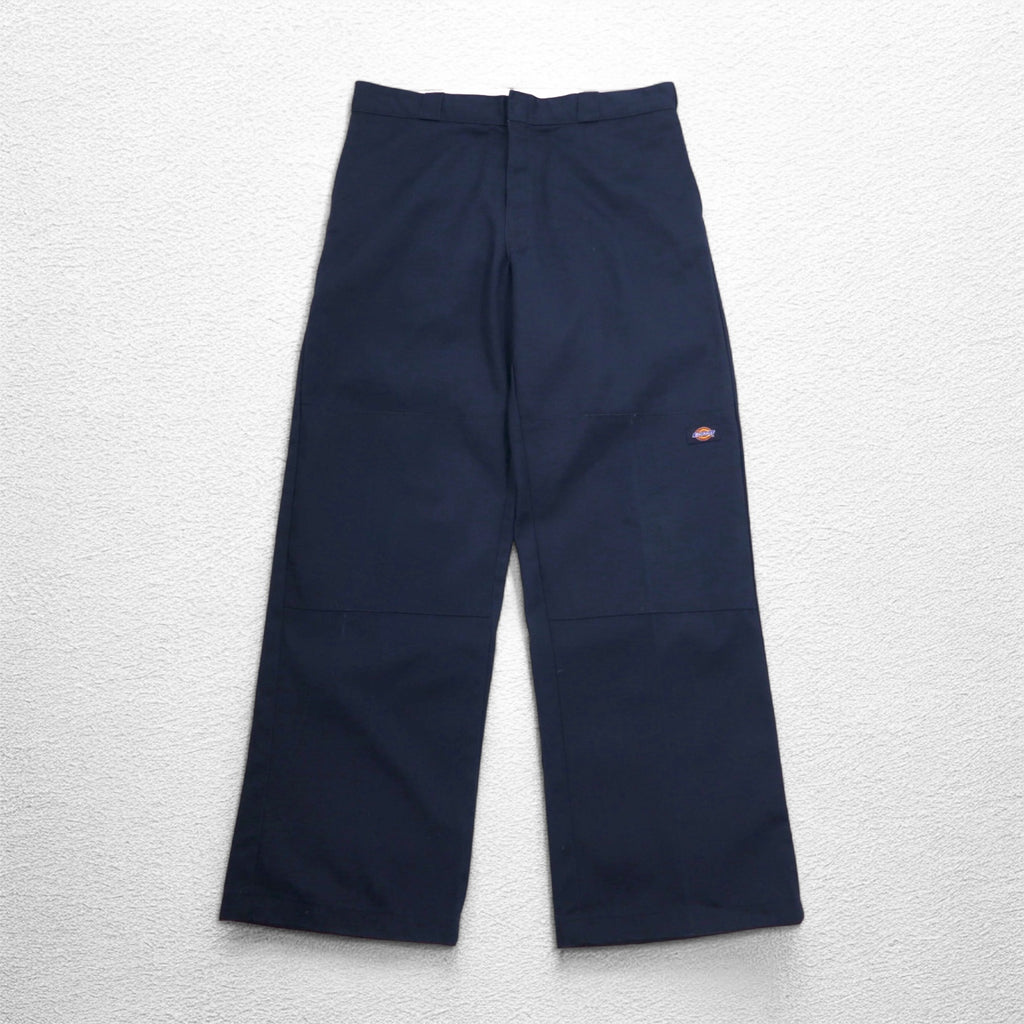 Dickies Loose Fit Double Knee Work Pants Chino Pants L Navy 85283DN Made in Honduras