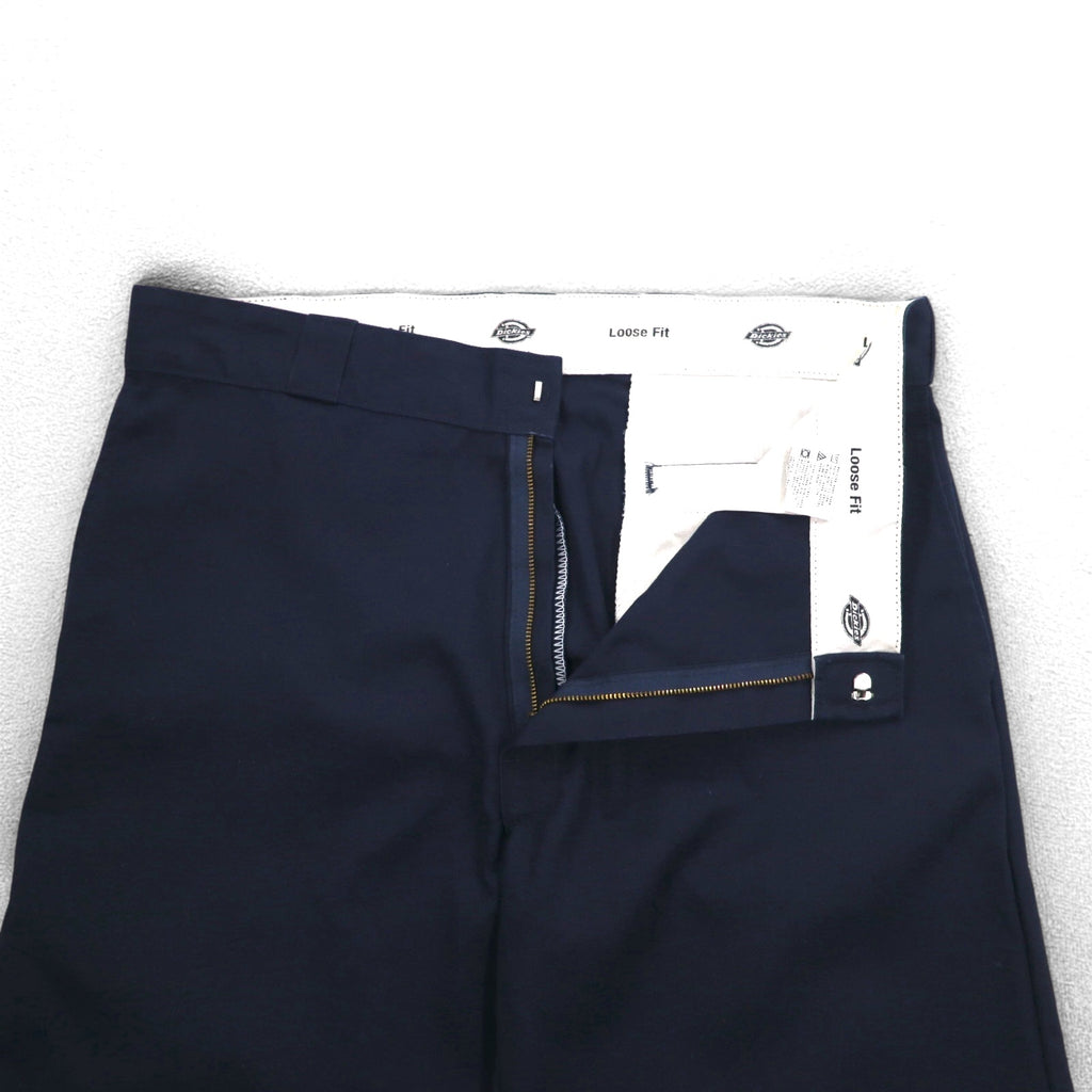 Dickies Loose Fit Double Knee Work Pants Chino Pants L Navy 85283DN Made in Honduras