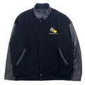 日本然リトテ-古着オンライン-TRIMARK レザー 切替 スタジャン L ブラック レザー キルティングライナー US企業 PARKER PACIFIC-TRIMARK Leather Switching Varsity Jacket L Black Leather Quilted Liner US Company PARKER PACIFIC