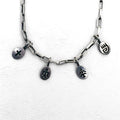 NAVAJO インディアンジュエリー Timothy Lee ネックレス ナバホ族 シルバー リンク チェーン Sterling スタンプワーク トライバル