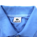 LACOSTE Polo Shirt 5 Blue Cotton Polyester French Design One Point Logo
