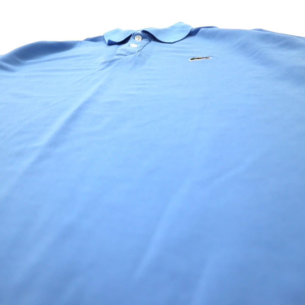 LACOSTE Polo Shirt 5 Blue Cotton Polyester French Design One Point Logo