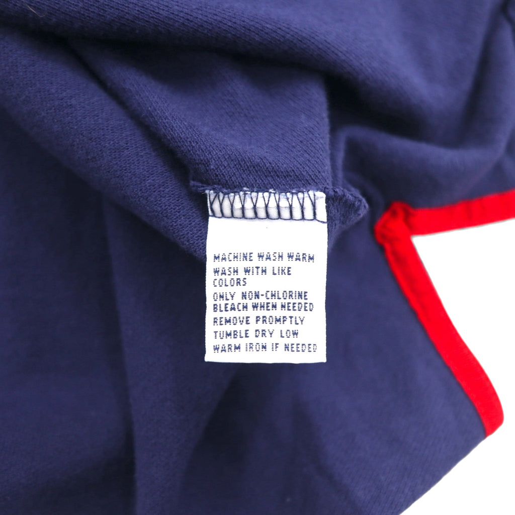 Polo by Ralph Lauren 90s Polo Player Embroidered Polo Shirt, Medium, Navy, Cotton, Pique