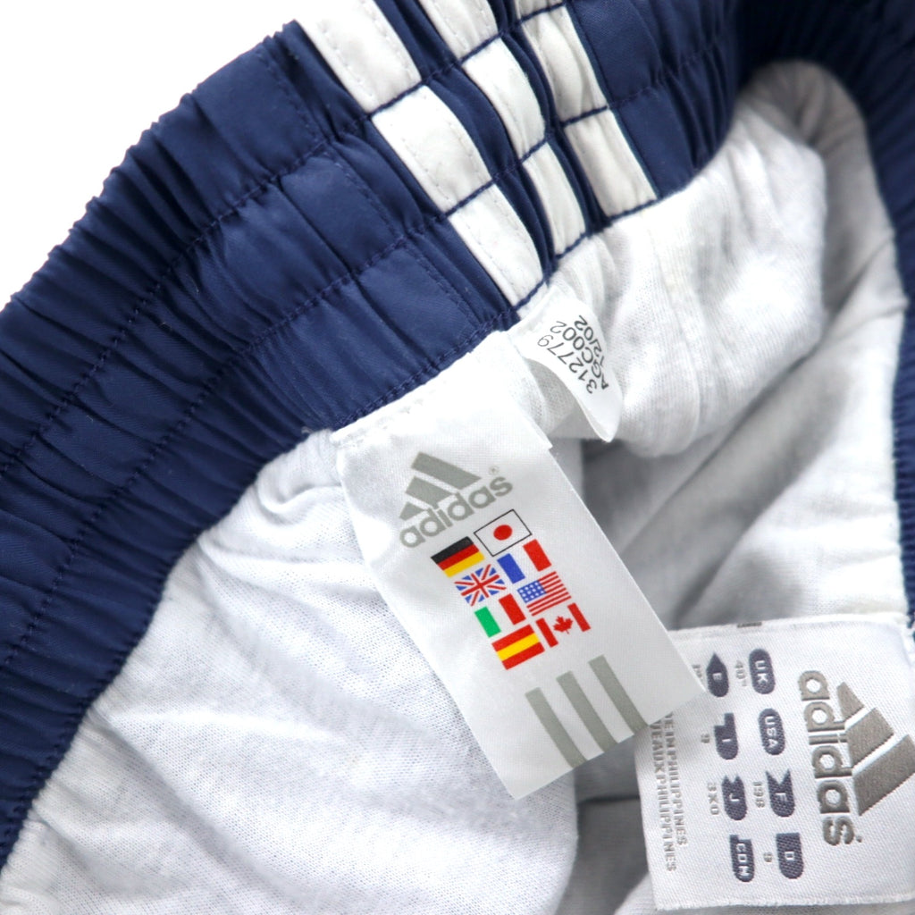 adidas 00s 3-Stripes Wide Track Pants Jersey 190 Navy Polyester