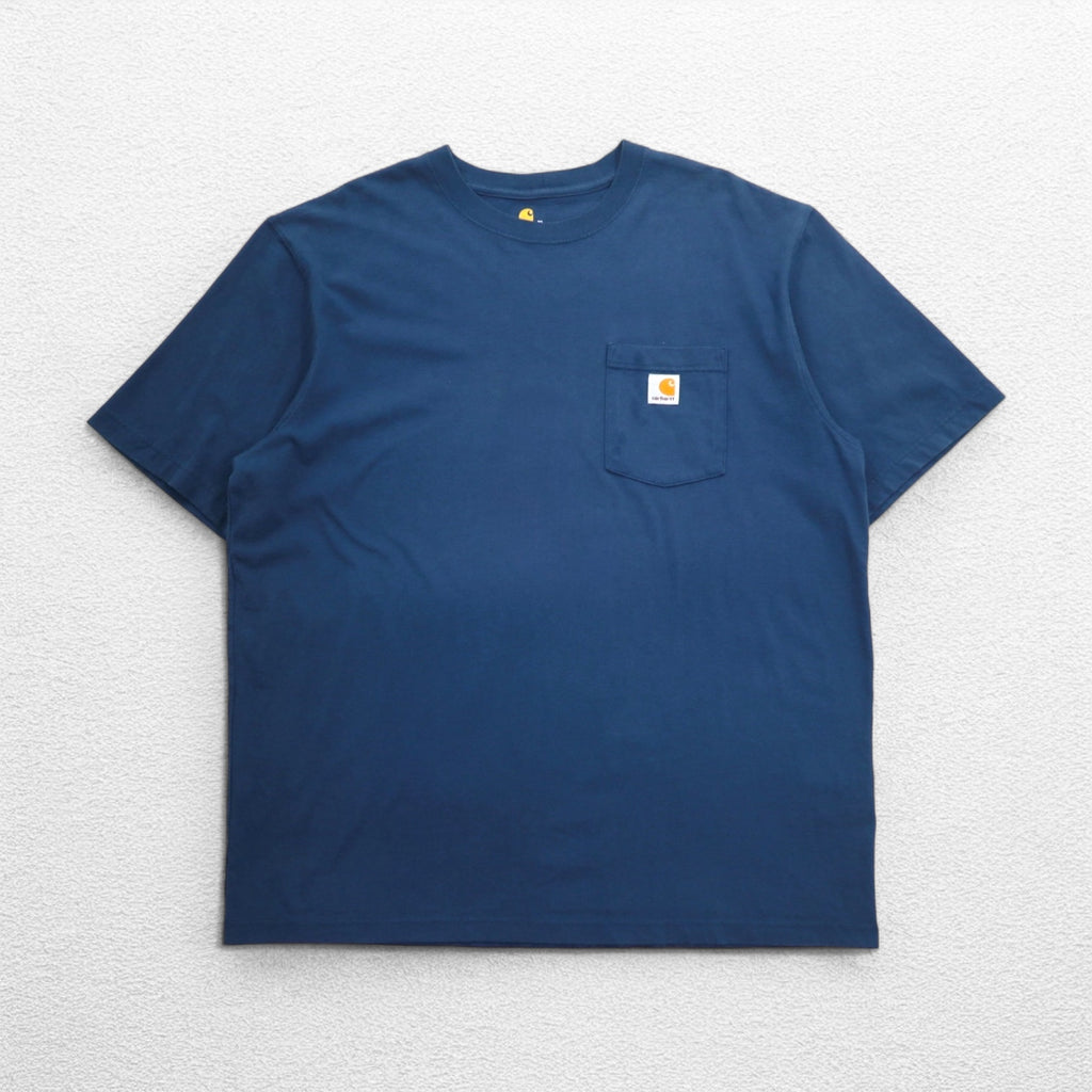 Carhartt Original Fit Pocket T-Shirt Pocket Tee XL ORIGINAL FIT Navy Cotton
