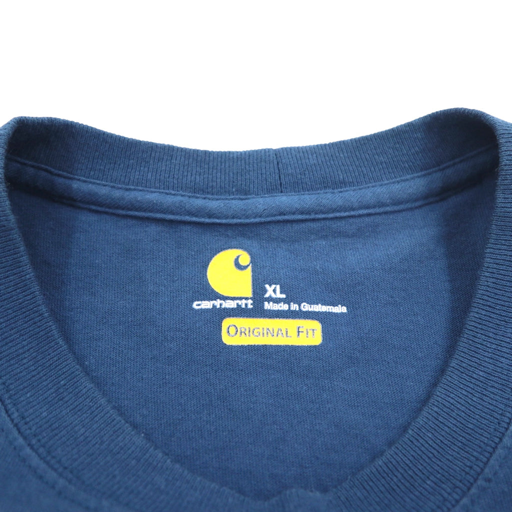 Carhartt Original Fit Pocket T-Shirt Pocket Tee XL ORIGINAL FIT Navy Cotton