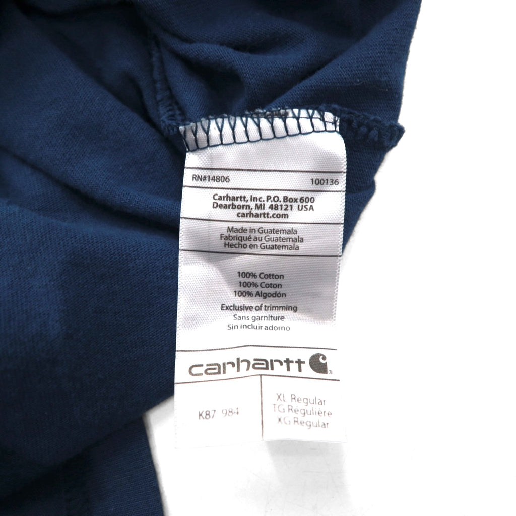 Carhartt Original Fit Pocket T-Shirt Pocket Tee XL ORIGINAL FIT Navy Cotton