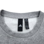 adidas Sport ID Crew Sweatshirt XL Grey Black Fleece lining 3-stripe Sport ID EB7589