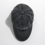 KAUFMAN Vintage 6 Panel Cap ONE Grey Cotton OKLAHOMA Embroidery