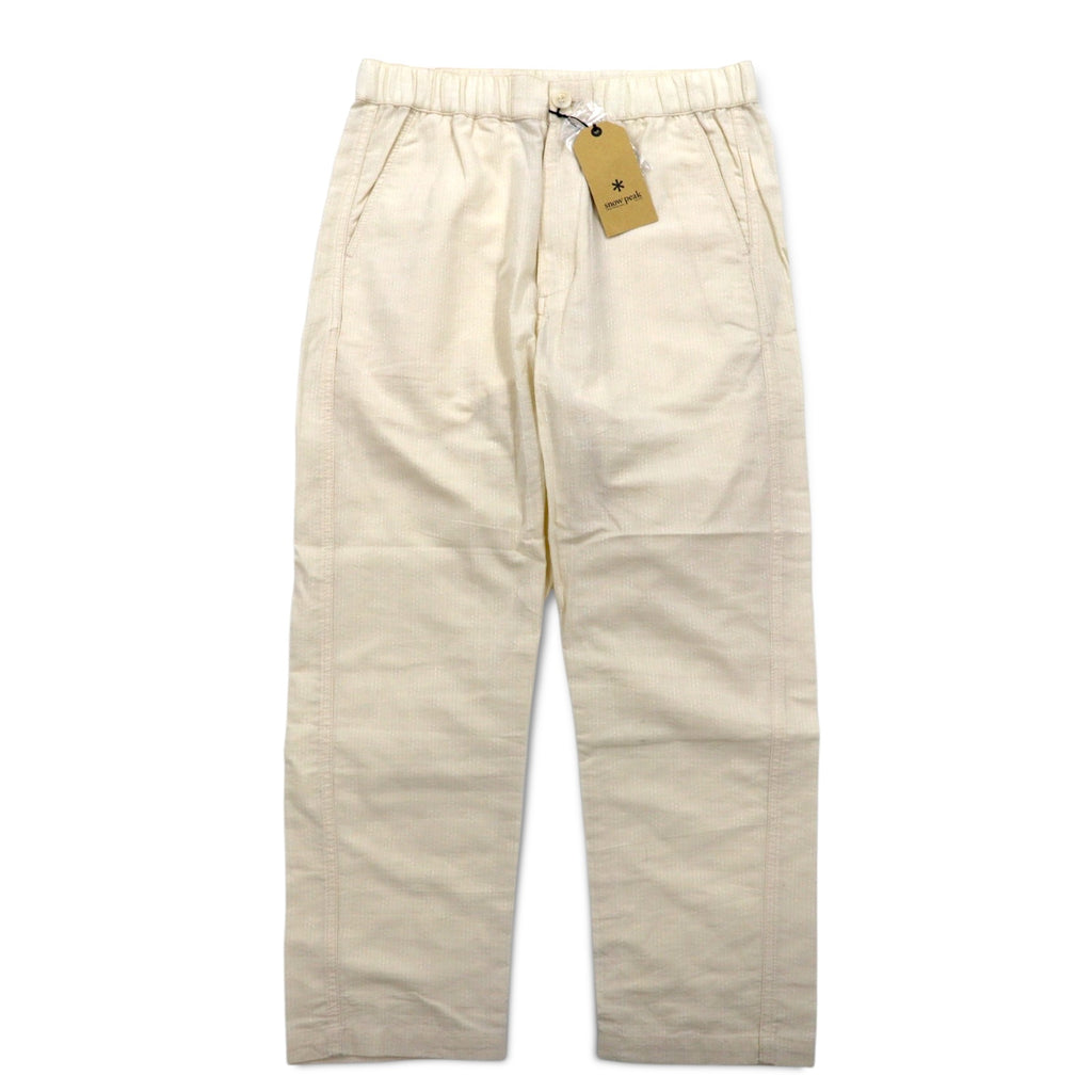 snow peak Dobby Sashiko Noragi Pants Easy Pants S Ivory Dobby Sashiko Noragi Pants PA-16SU303 Made in Japan Unused