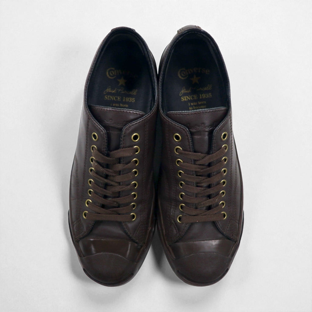 CONVERSE オールレザー ジャックパーセル JACK PURCELL スニーカー 26.5cm ブラウン 記念モデル 1C273