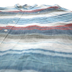 LLBean Oxford Button-Down Shirt XXL Blue Border TRADITIONAL FIT 515164 Made in Sri Lanka