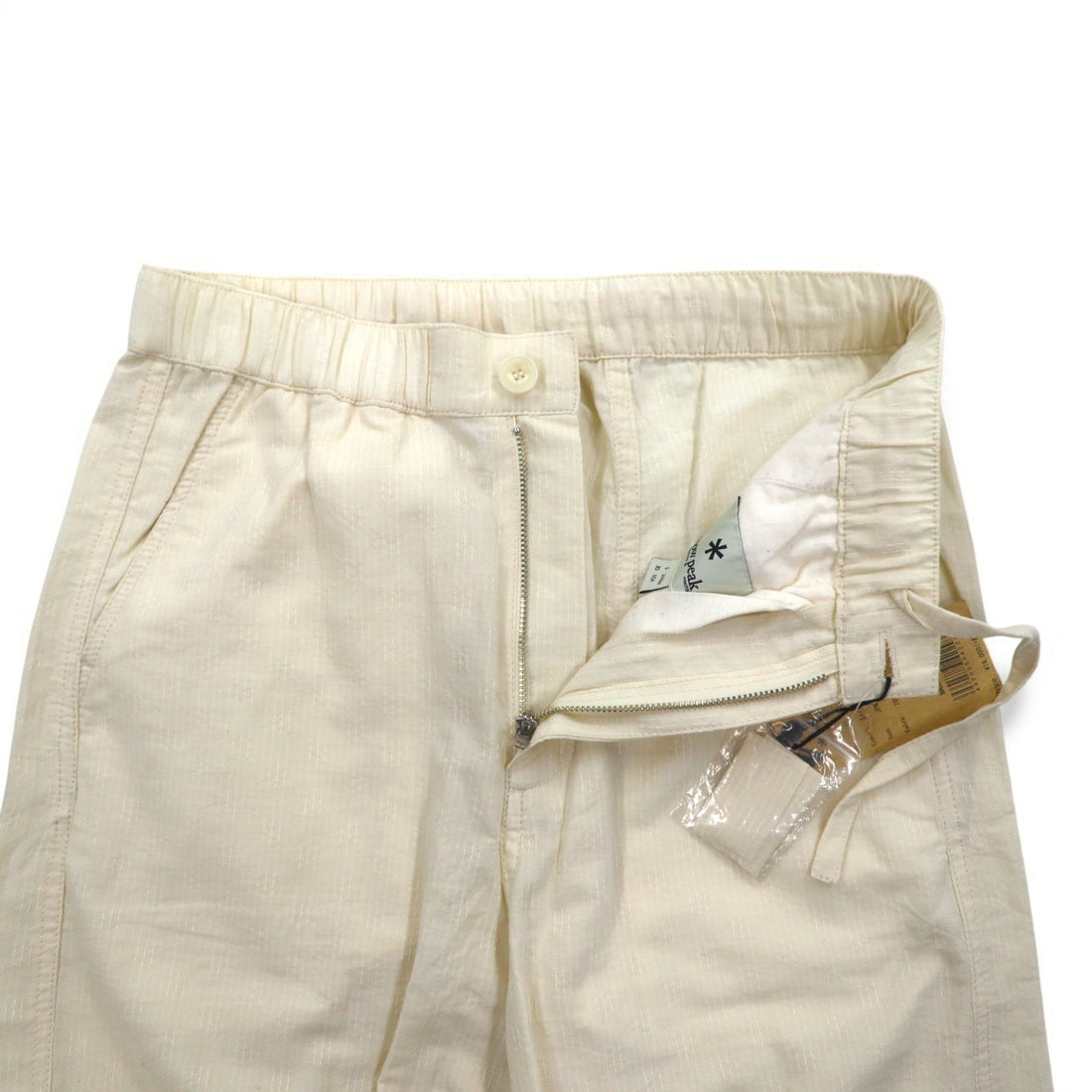 snow peak Dobby Sashiko Noragi Pants Easy Pants S Ivory Dobby Sashiko Noragi Pants PA-16SU303 Made in Japan Unused