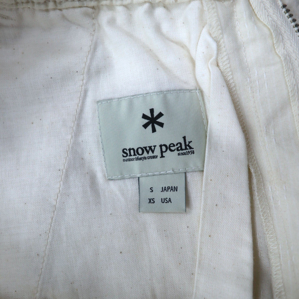 snow peak Dobby Sashiko Noragi Pants Easy Pants S Ivory Dobby Sashiko Noragi Pants PA-16SU303 Made in Japan Unused