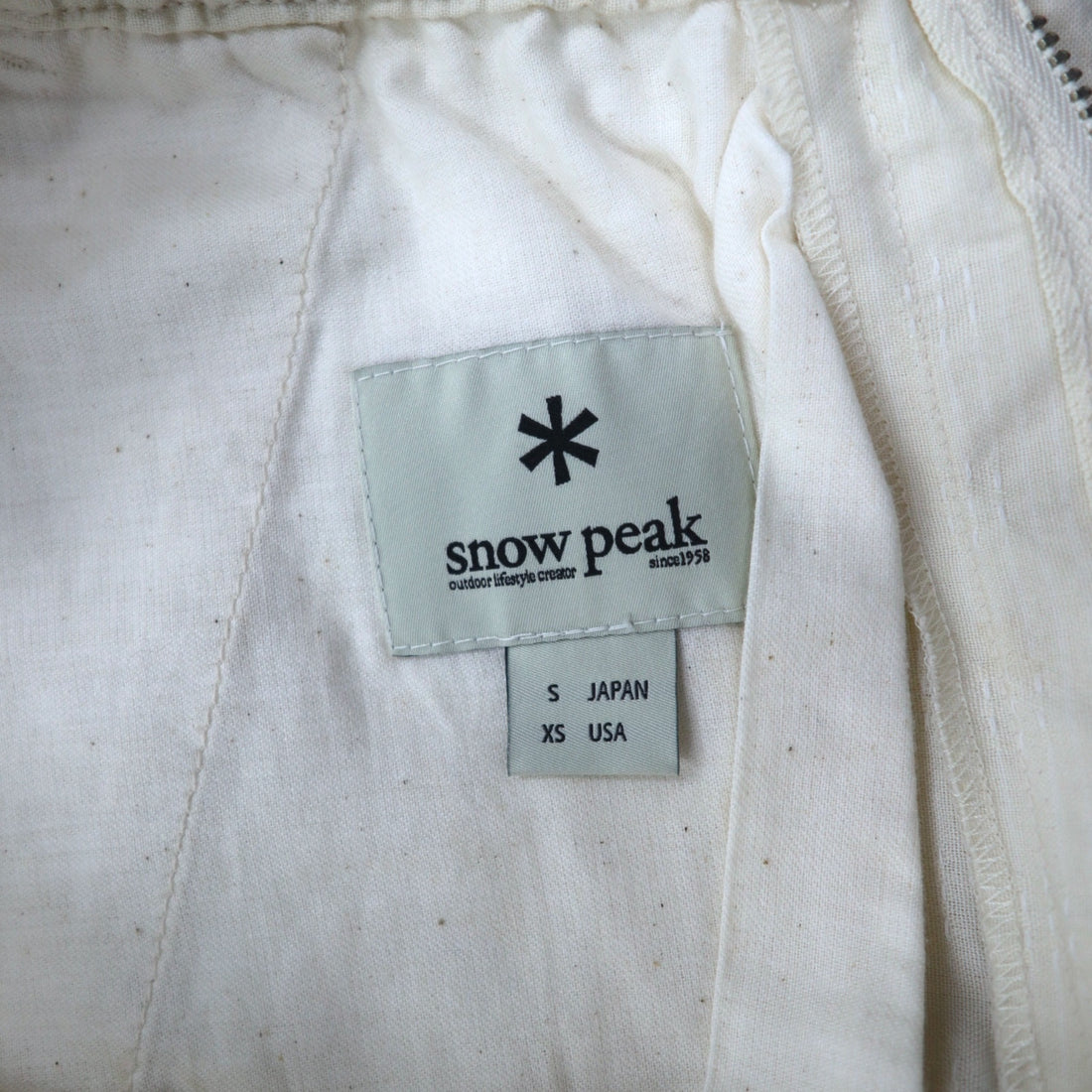 snow peak Dobby Sashiko Noragi Pants Easy Pants S Ivory Dobby Sashiko Noragi Pants PA-16SU303 Made in Japan Unused