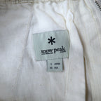 snow peak Dobby Sashiko Noragi Pants Easy Pants S Ivory Dobby Sashiko Noragi Pants PA-16SU303 Made in Japan Unused
