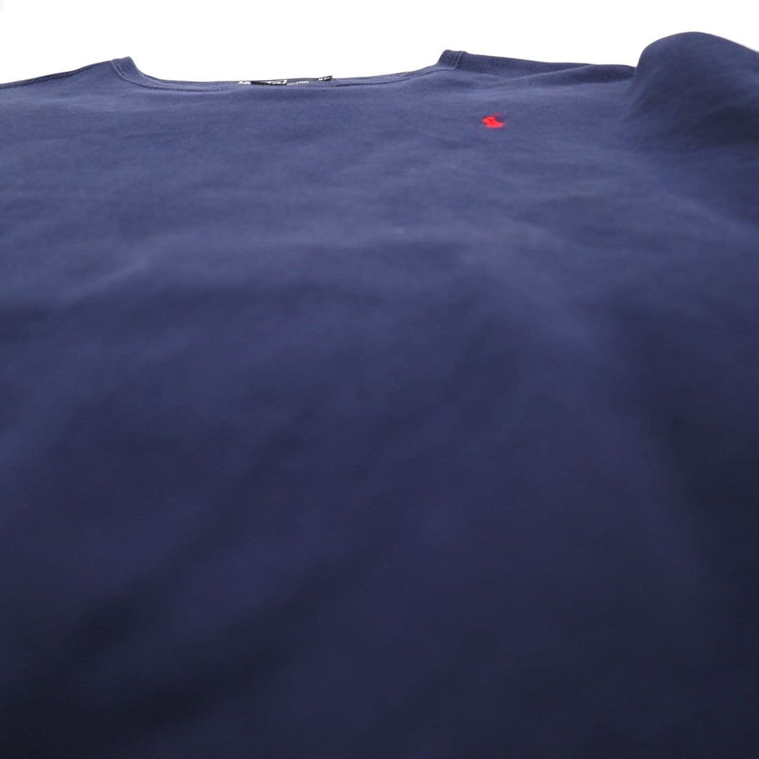 Polo by Ralph Lauren 90s Crew Neck Sweatshirt, Size XL, Navy, Solid Cotton, Small Pony Embroidery