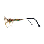 YVES SAINT LAURENT Old Sunglasses Gold Metal Color Lens YSL 31-8611 Made in Japan